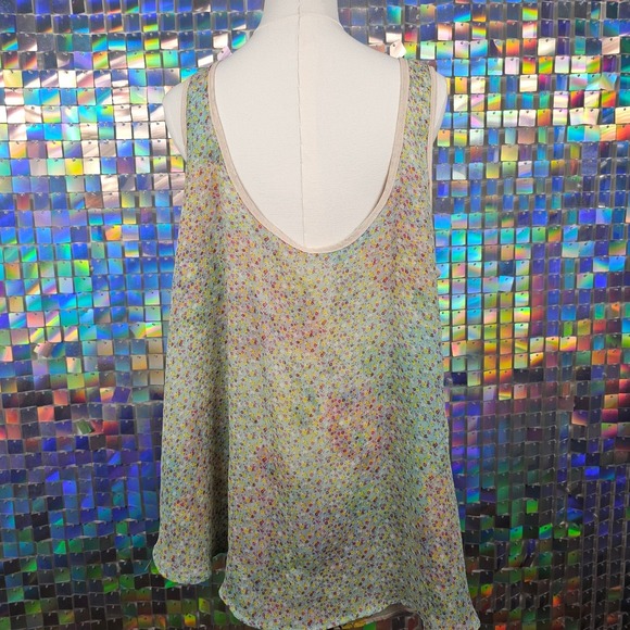 Target Reversible Floral Tank Top Womens Multicolor Sleeveless Blouse Boho - Picture 7 of 12